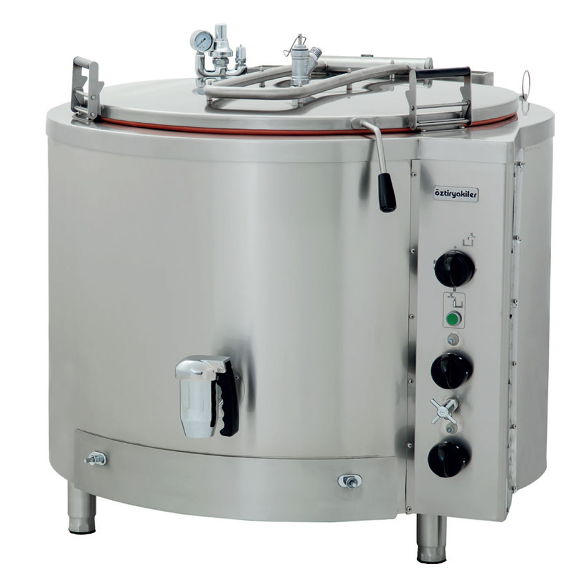 Kaynatma Tenceresi Buharlı 500 Litre Krom Çelik