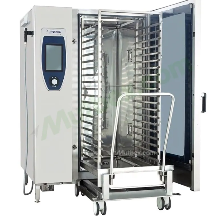 Öztiryakiler OKFE 202 C Elektrikli Kombi Fırın, 20 x GN 2/1, Kit Arabalı