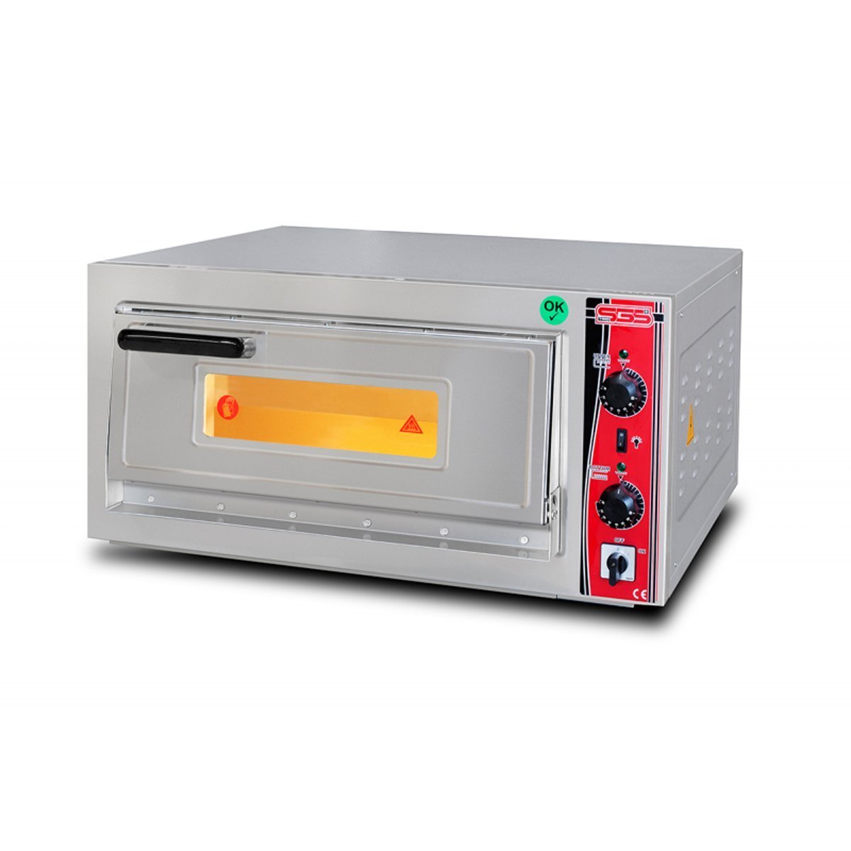 SGS PO 5050 E Pizza Fırını Elektrikli 4 Pizza Ø 25 cm