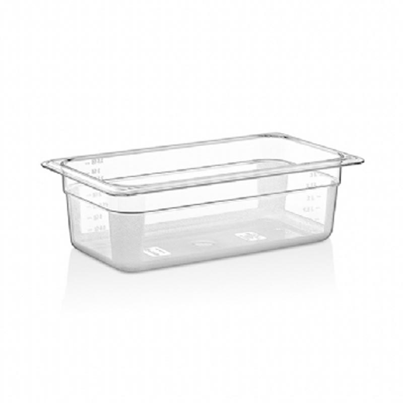 GastroPlast GIC-01PP GN 1/3 Şeffaf Polipropilen Dondurma Küveti 4.5 L