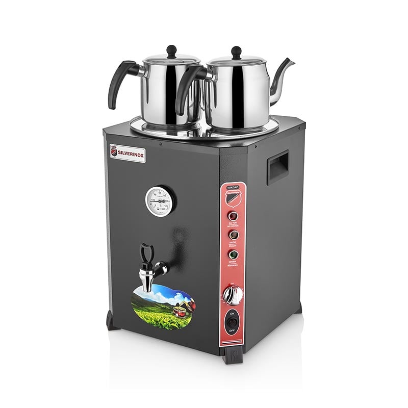 Silverinox Elit Çay Makinesi Siyah 23 Lt